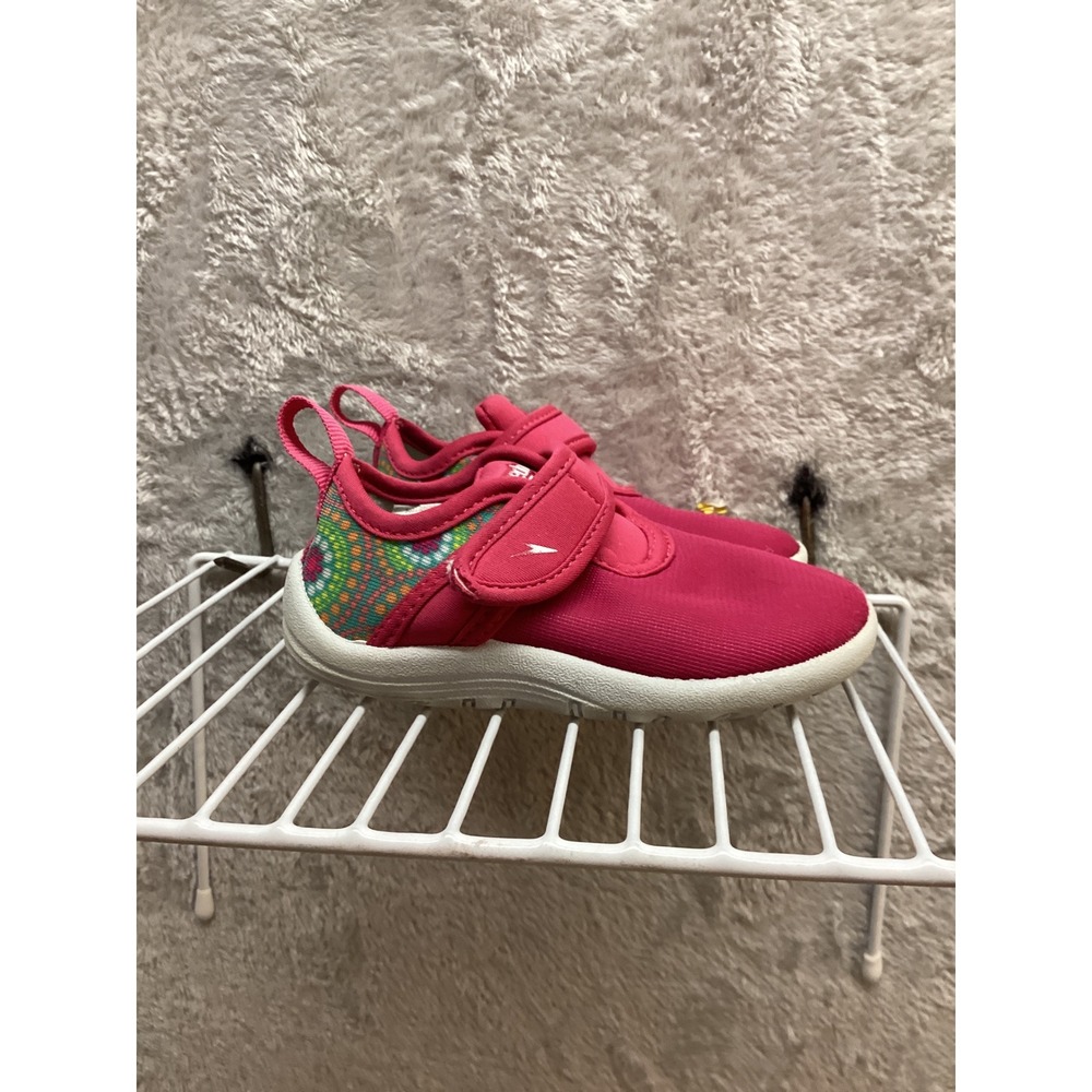 Speedo Kids Pink‎ Water Shoes Hook and Loop Toddler Size - Picture 2 of 6